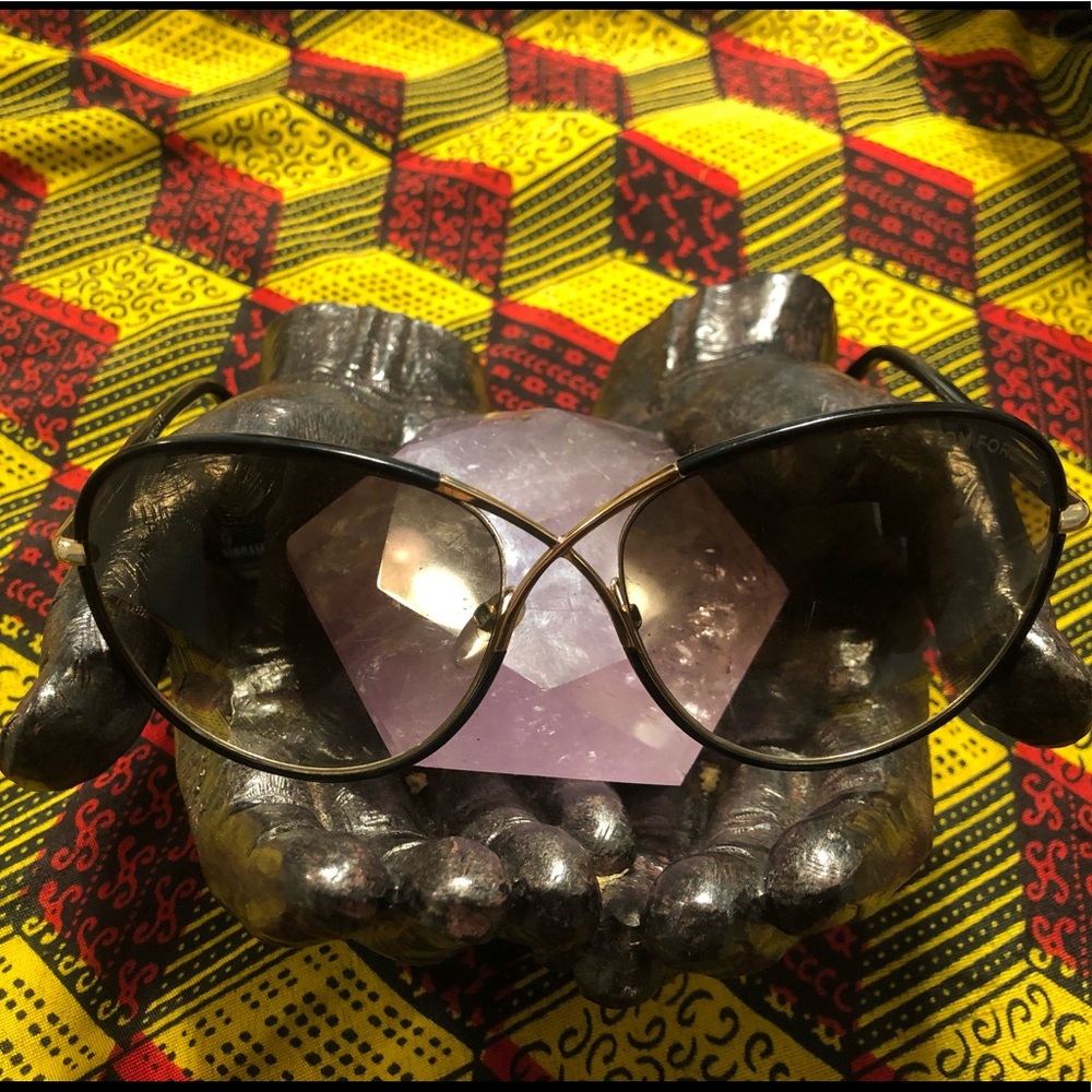 Tom Ford TF 344 Rosie Black Gold Sunglasses